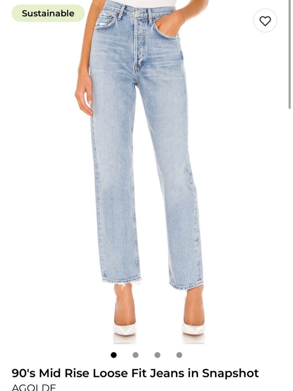 Agolde 90’s mid rise loose fit jeans